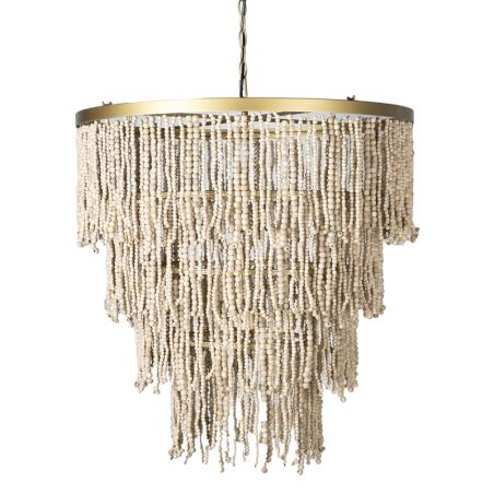 LUSTRE EN PERLE BEIGE