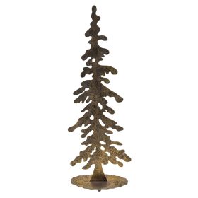 SAPIN EN METAL OR