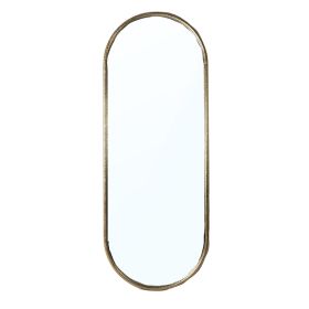 MIROIR OR OVAL METAL