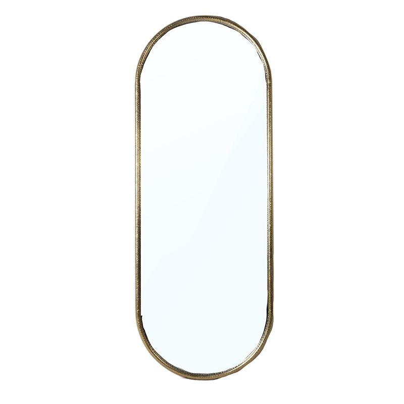 MIROIR OR OVAL METAL