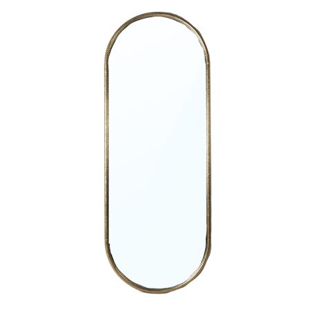 MIROIR OR OVAL METAL