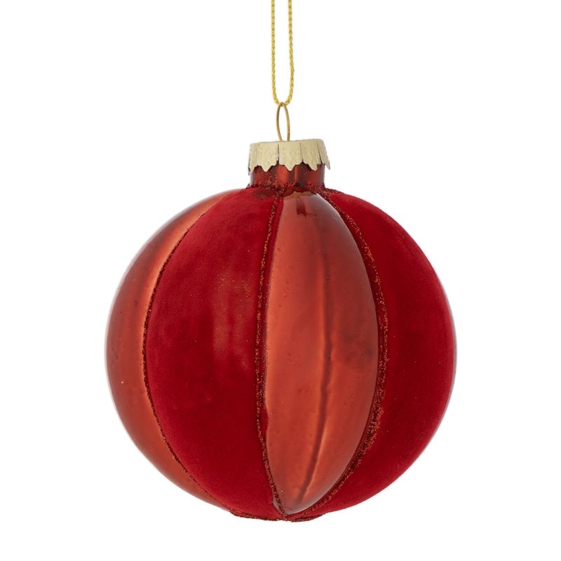 BOULE DE NOËL ROUGE BOITE DE 6