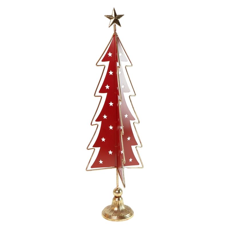 SAPIN ROUGE EN METAL ALBERO