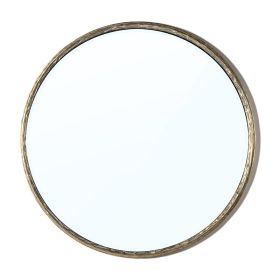 MIROIR ROND OR METAL