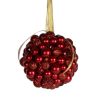 BOULE DE NOËL ROUGE PVC