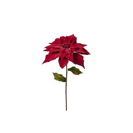 TIGE DE POINSETTIA GEANTE EN VELOURS