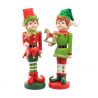 LOT DE 2 LUTINS RESINE ROUGE ET VERT