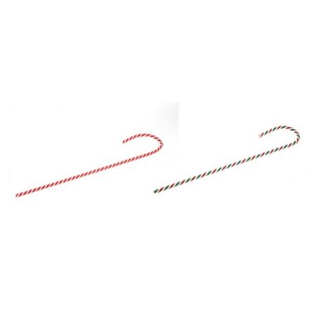 2 CANDY CANES GEANTS TRANSLUCIDE