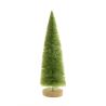 SAPIN VERT CLAIR SUR SOCLE BOIS